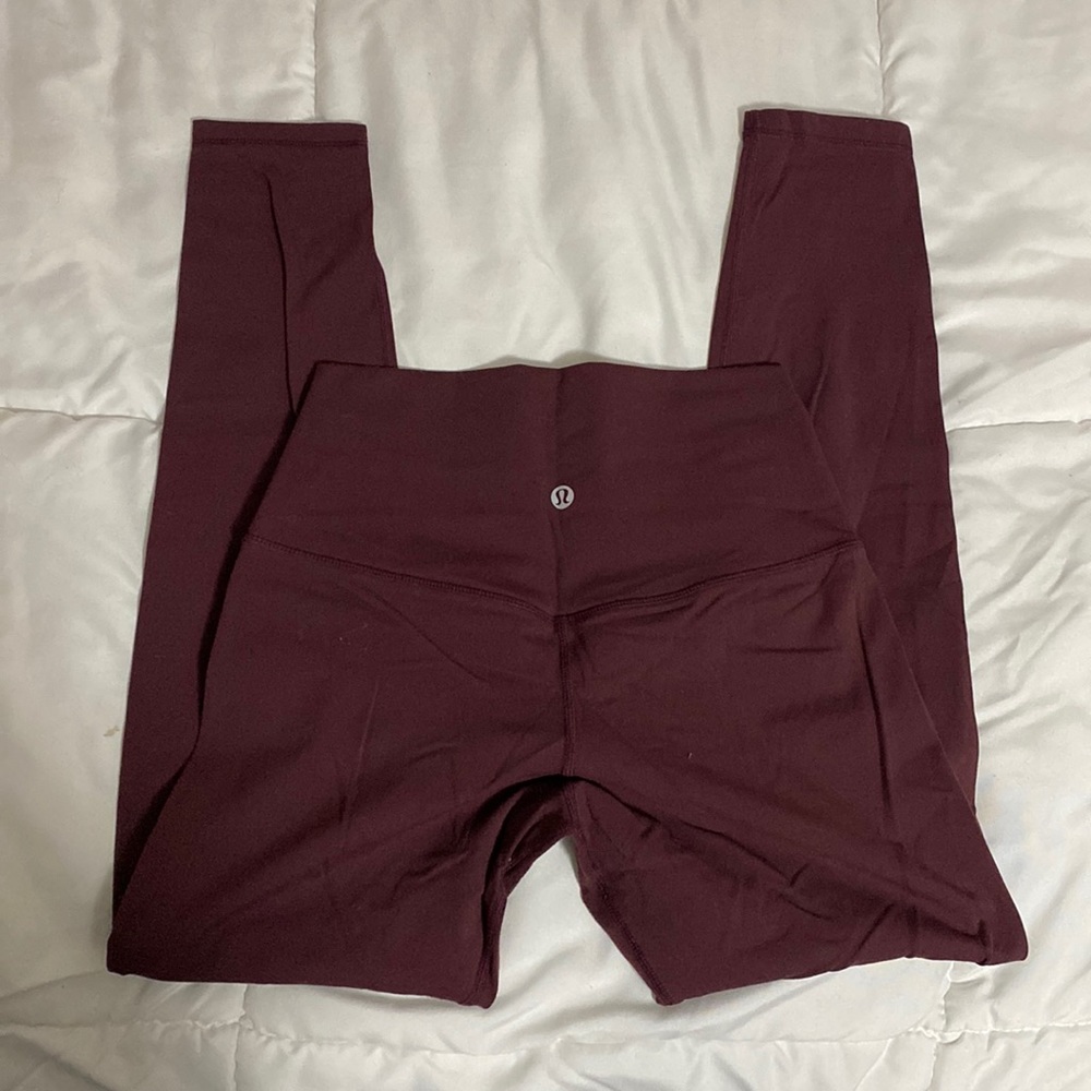Maroon lululemon leggings